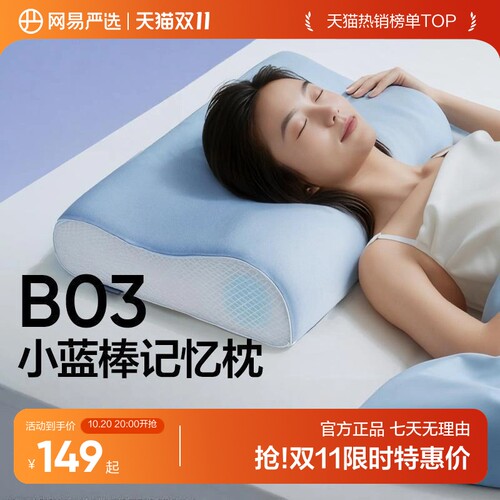 网易严选慢回弹记忆棉枕头