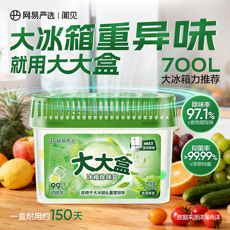 网易严选冰箱除味剂家用净化神器除味盒去除异味活性炭清洁除臭剂,洗护清洁剂/卫生巾/纸/香薰,冰箱除味剂,淘宝优惠券,粉丝福利购,淘宝优惠卷