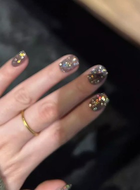 日本小布emena爆闪美甲碎钻胶幻彩闪钻胶甲油胶1019小红书ins热门