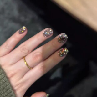 日本小布emena爆闪美甲碎钻胶幻彩闪钻胶甲油胶1019小红书ins热门