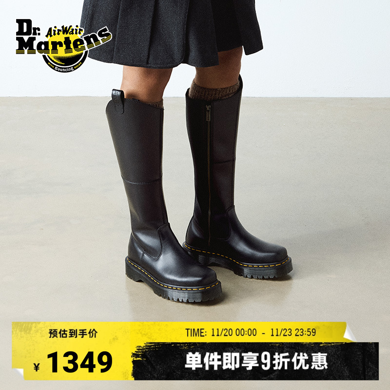 Dr.Martens马丁黑色女款骑士靴