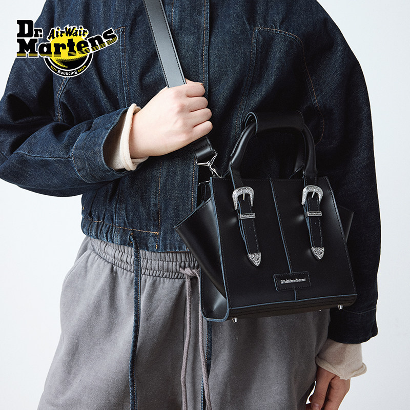 Dr.Martens马丁博士Bag新品通勤迷你托特包光面皮单肩包