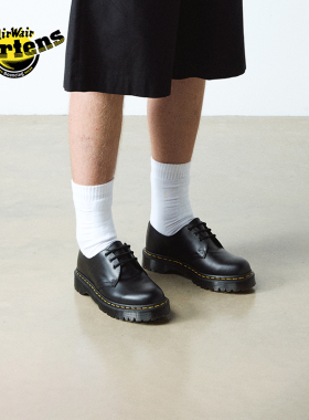 Dr.Martens马丁博士1461 Bex男春季爆款通勤光面皮小厚底皮鞋单鞋