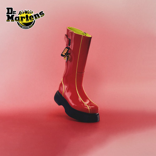 Dr.Martens马丁博士Buzz Hi 联名款PowerPuff Girls 厚底马丁靴