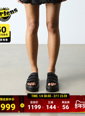 Dr.Martens马丁博士Raine Slide2025新款舒适百搭外穿拖鞋凉鞋