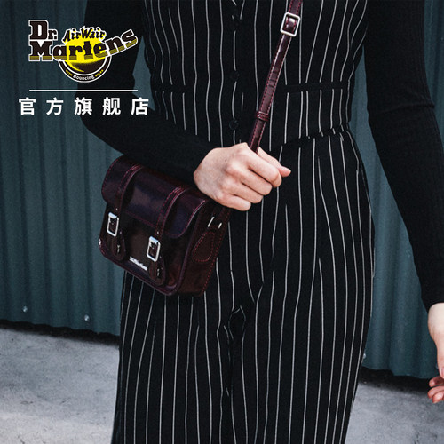 Drmartens剑桥方包斜跨单肩包