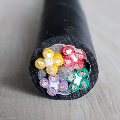 国标TRVV高柔拖链电缆线 纯铜多芯买反复弯折0.3/0.5/0.75平方等