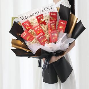 父亲节香烟花束手工diy材料创意自制花艺包装送男生老公生日礼物