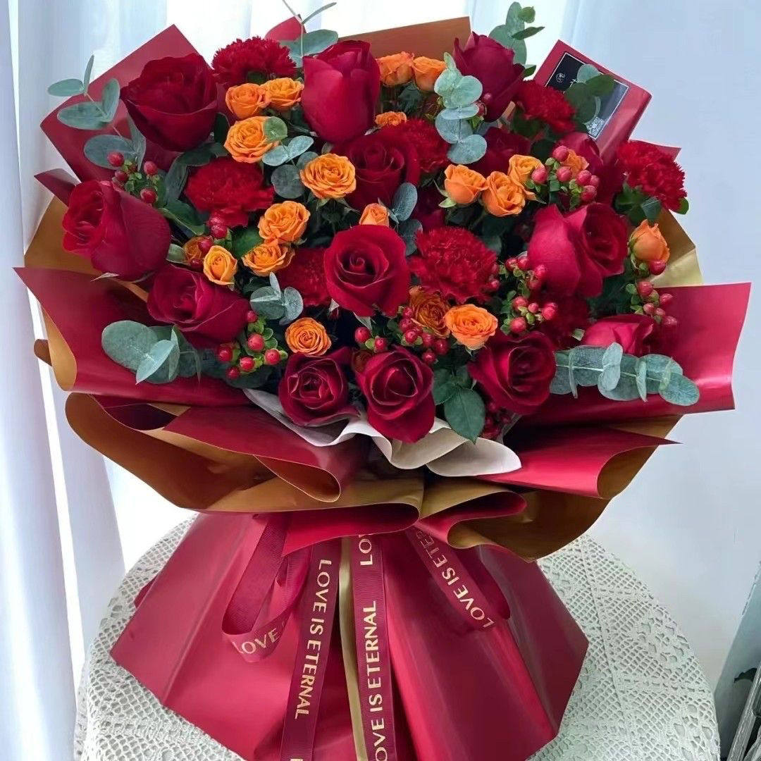 花加免包半成品花束包装鲜花生日情人节七夕教师节创意DIY