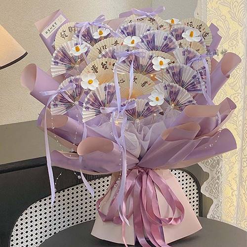 新款蝴蝶有钱花花束diy材料包手工花束制作节日礼物送女友朋友