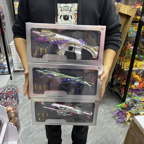 新款M401尖刃手动抛壳软弹雷射漫游儿童男孩绚影骑士玩具枪礼物