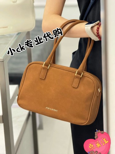 CHARLES&KEITH 25夏季新CK2-30271398单肩斜挎手提波士顿包女包