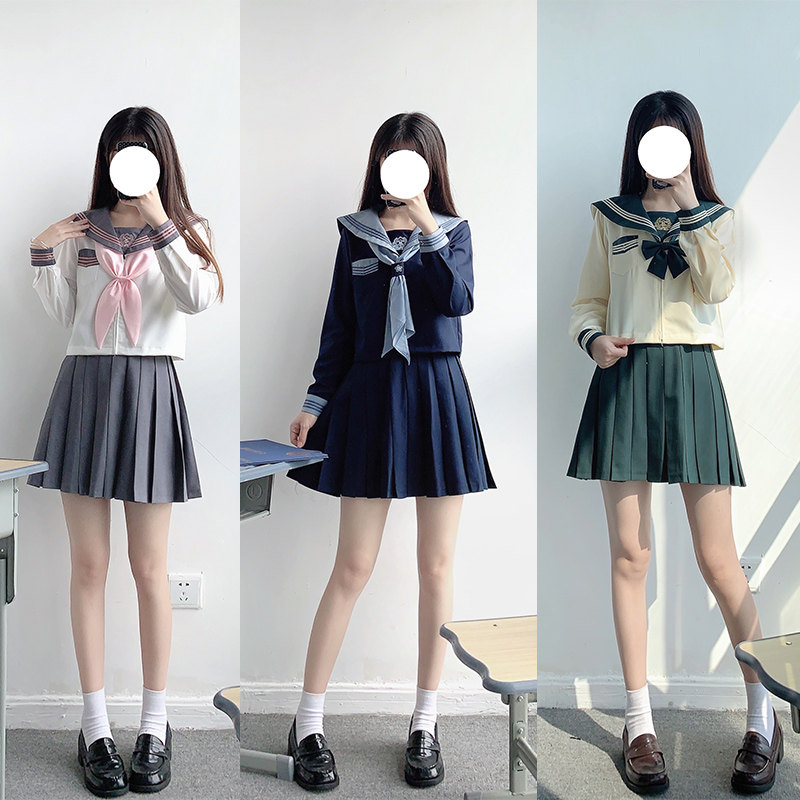 正版jk制服哈黛原创水手服冬长裙