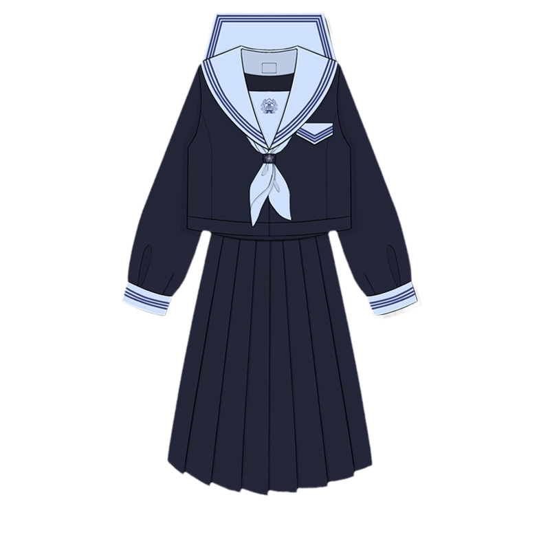 正版jk制服哈黛原创水手服冬长裙