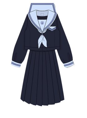 正版jk制服哈黛原创水手服冬长裙