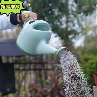 家用浇花水壶花洒淋花浇菜加厚塑料长嘴喷壶浇水园艺树脂大容量4L