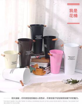 鲜花干花花束复古做旧客厅卧室
