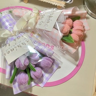 成品扭扭棒花束手工郁金香仿真花永不凋谢花永生花仿真花送女礼物