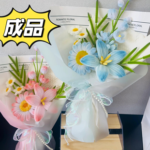 创意花束扭扭材料浪漫diy制成品手工自制朋友礼物闺蜜生日礼物