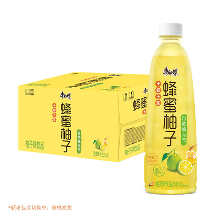 康师傅蜂蜜柚子茶500ml瓶整箱风味饮料果味茶高颜值网红夏