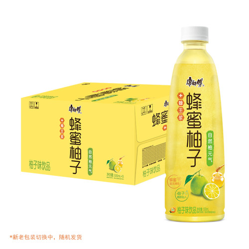 康师傅蜂蜜柚子茶500ml瓶整箱风味饮料果味茶高颜值网红夏