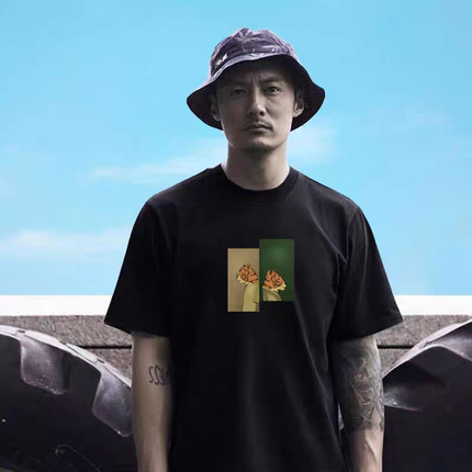 夏季新款潮牌短袖t恤男生潮流宽松半袖ins超火青少年纯棉百搭体恤