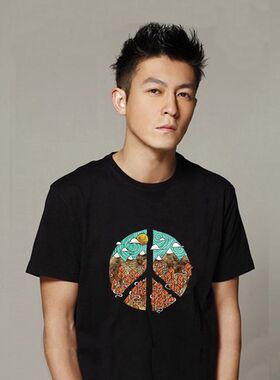 香港陈冠希休闲百搭大码男士t恤