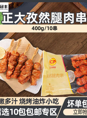 孜然腿肉串烧烤食材半成品10串