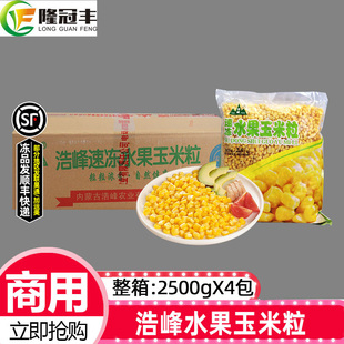 整箱浩峰水果玉米粒新鲜冷冻轻食低脂沙拉玉米汁半成品商用4包