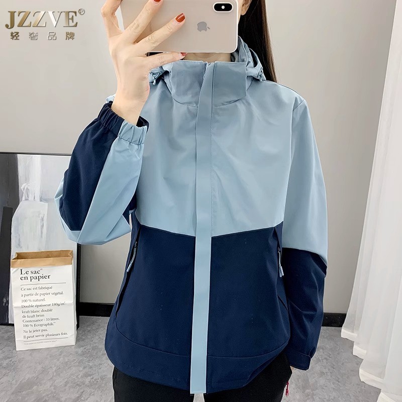 户外防风外套女秋冬2025新款防风防水透气加绒防寒内胆登山外套男