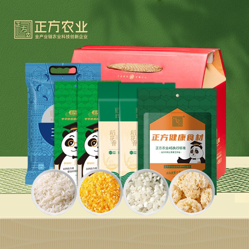 正方米法轻食组合A 三法米*1+稻香粥米*2+玉米糁*2+椴木银耳*1