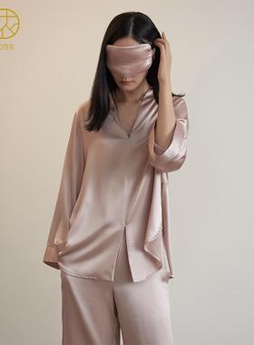 丝侬中式真丝睡衣女真丝眼罩高端丝绸桑蚕丝家居服实用礼物送老婆
