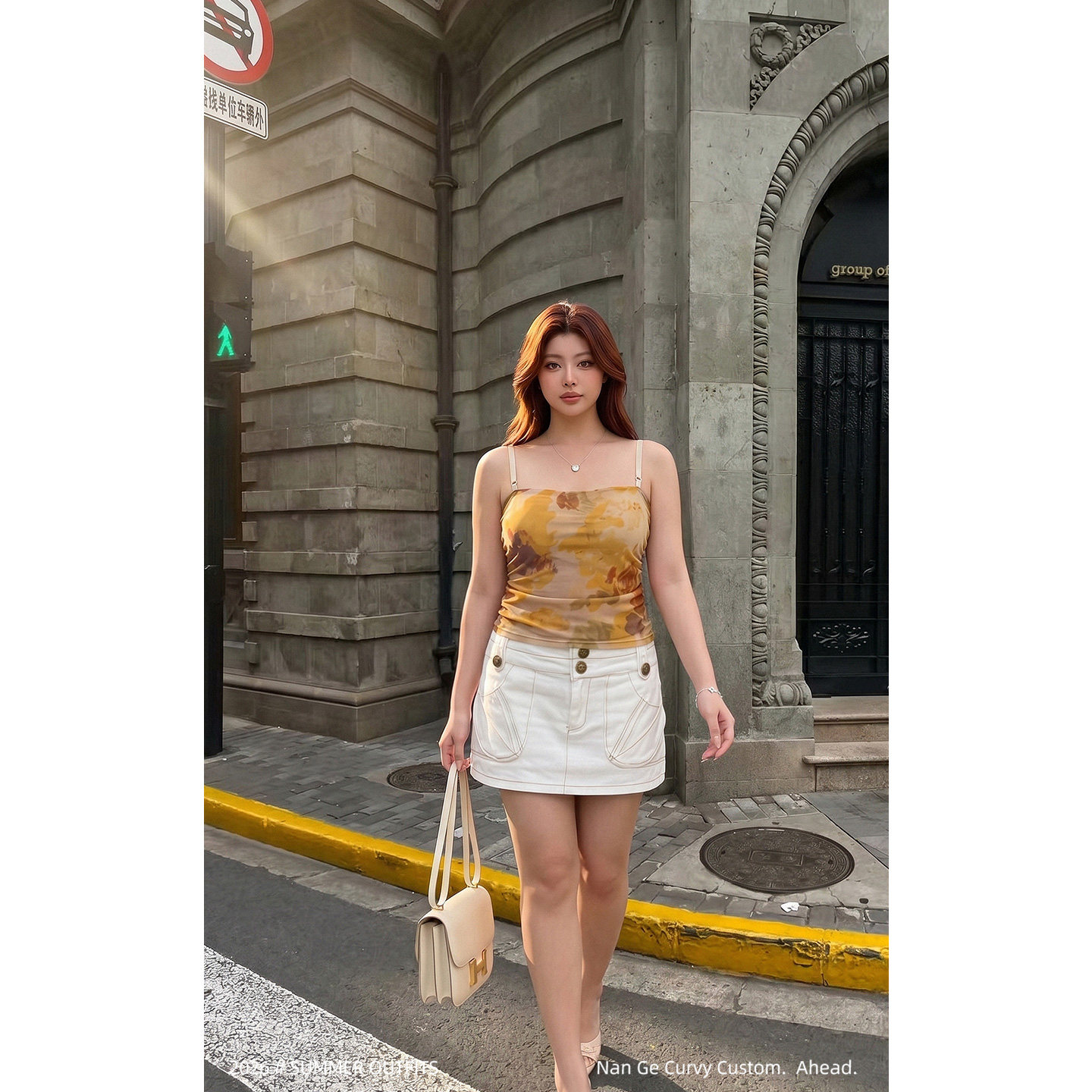 高腰显瘦牛仔半身裙女夏度假