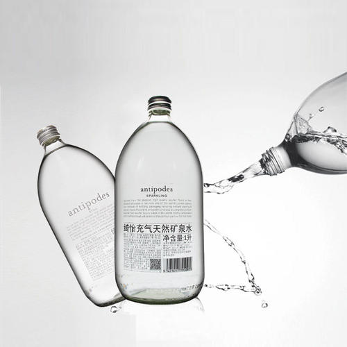 新西兰进口绮怡antipodes寰彼极高端矿泉水气泡水玻璃瓶500ml/1L