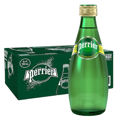 【江浙沪特惠】法国perrier进口巴黎水原味330/750ml矿泉气泡水