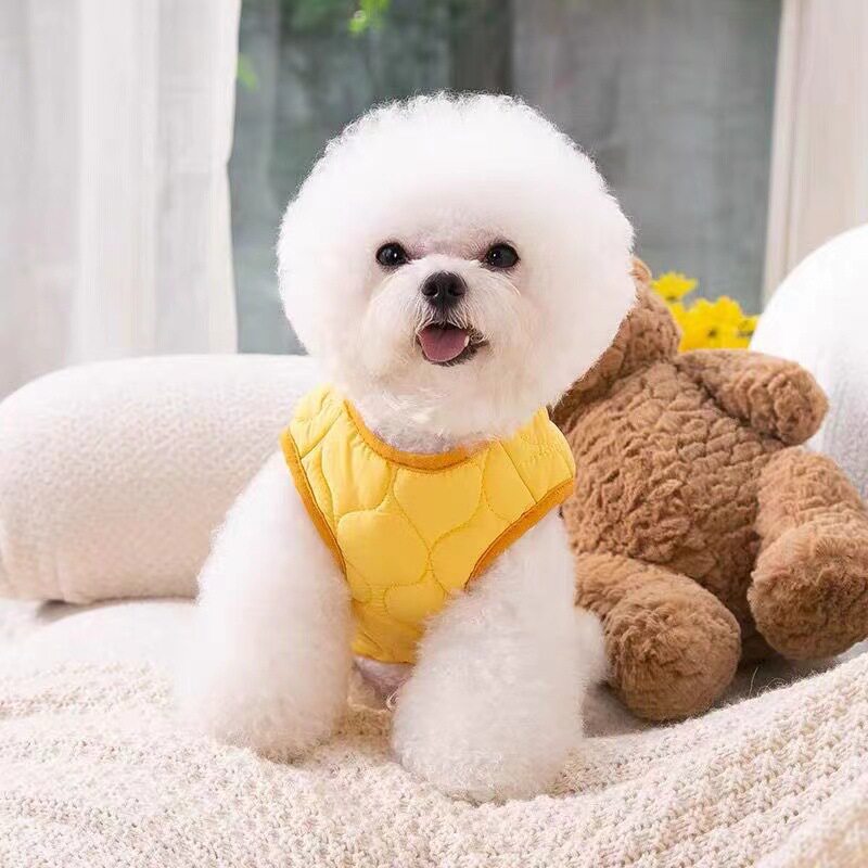 简约马甲小狗狗衣服冬季加厚泰迪比熊博美猫咪小型幼犬宠物秋冬装