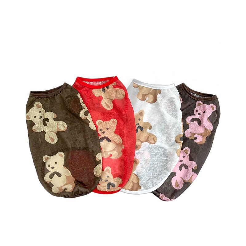 大狗宠物夏季猫背心衣服用品狗狗猫咪泰迪熊法斗柯基金毛狗服装