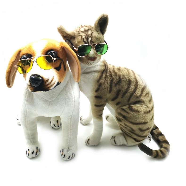 宠物迷你嘻哈太阳镜猫眼镜搞怪时尚耍酷创意新款宠物眼镜个性头饰
