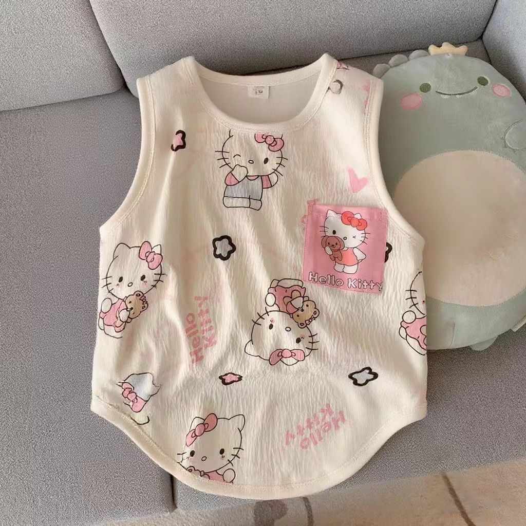 夏季薄款宠物衣服可爱HelloKitty背心凉凉衣大型犬金毛萨摩耶边牧