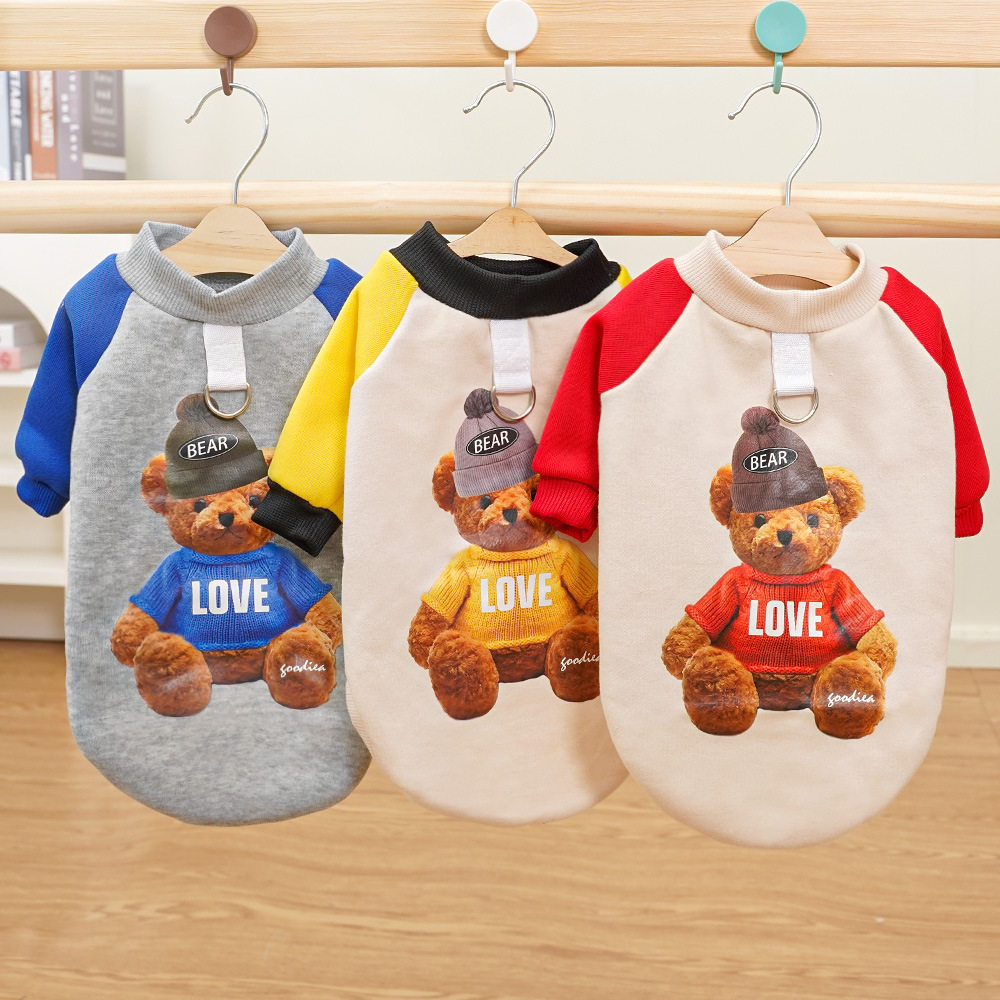 宠物秋冬柯基韩版狗狗猫咪狗衣服猫用品加绒卫衣金毛大狗大熊柯基
