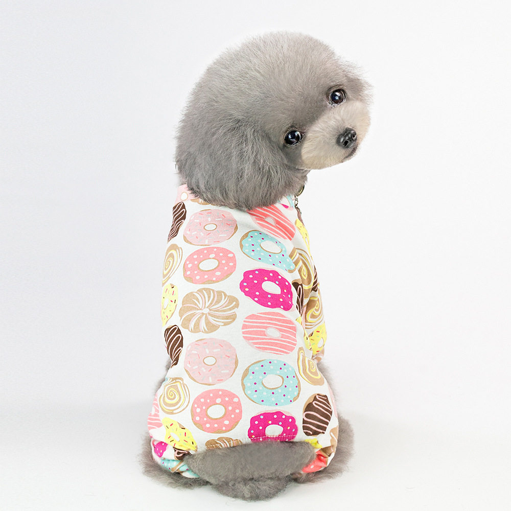 宠物衣服 睡衣狗猫咪狗狗衣服四脚衣服春秋季宠物服饰 五色居家服