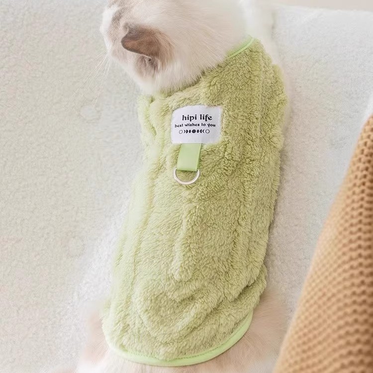 宠物猫咪衣服冬季保暖加厚绒衣布偶银渐层英短幼猫防掉毛两脚冬装