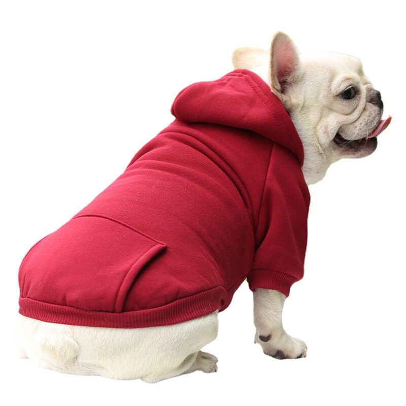 秋冬狗狗两脚卫衣口袋狗衣服运动风猫咪宠物衣服用品服饰厂家批发