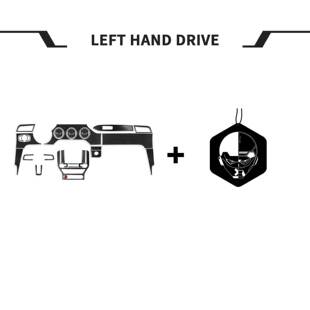 适用于福特野马15-20中控出风口套件真碳纤维汽车内饰改装配件