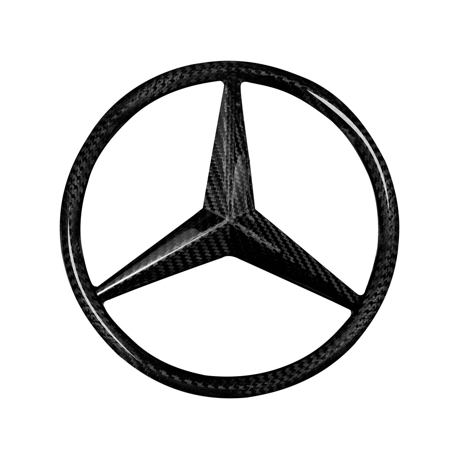 适用于奔驰GLC/GLE/GLS/G级车标改装碳纤维21MM汽车配件