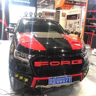 适用福特RANGER 撼路者EVEREST三透镜大灯高亮LED天使眼大灯总成