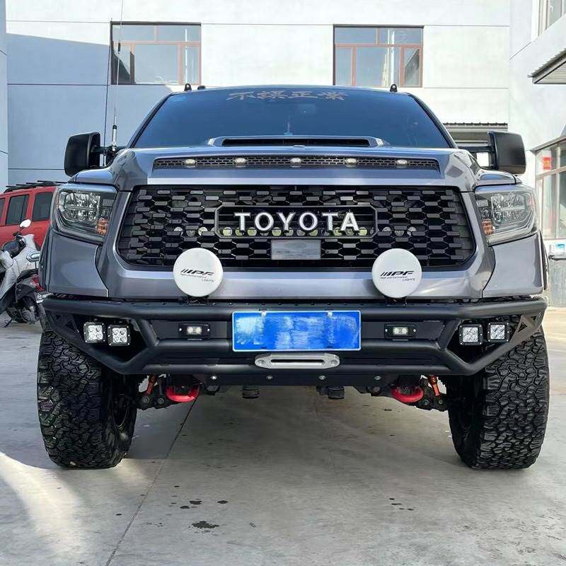 适用14-21年丰田坦途TUNDRA前杠竞技款大管冲沙前杠越野前保险杠