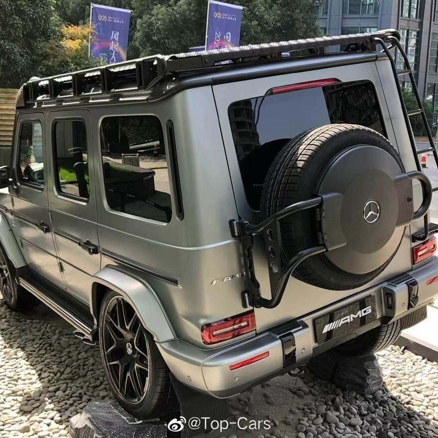 奔驰G级g63g500g350改装4×4后备胎架后备胎盖越野后备胎架