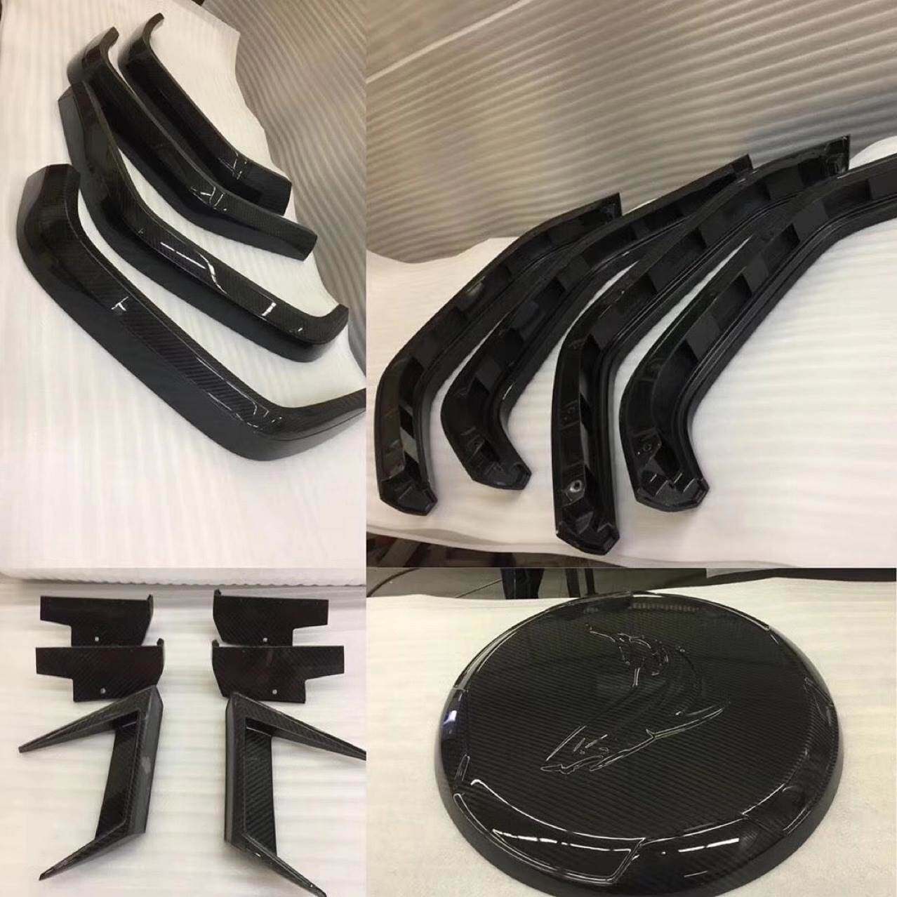 新款W464奔驰G350G500G55鲨鱼风刀碳纤维G63Topcar轮眉大G出风口