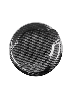 适用宝马Mini CooperF55F56真碳纤维高配油箱盖装饰改装贴件汽配